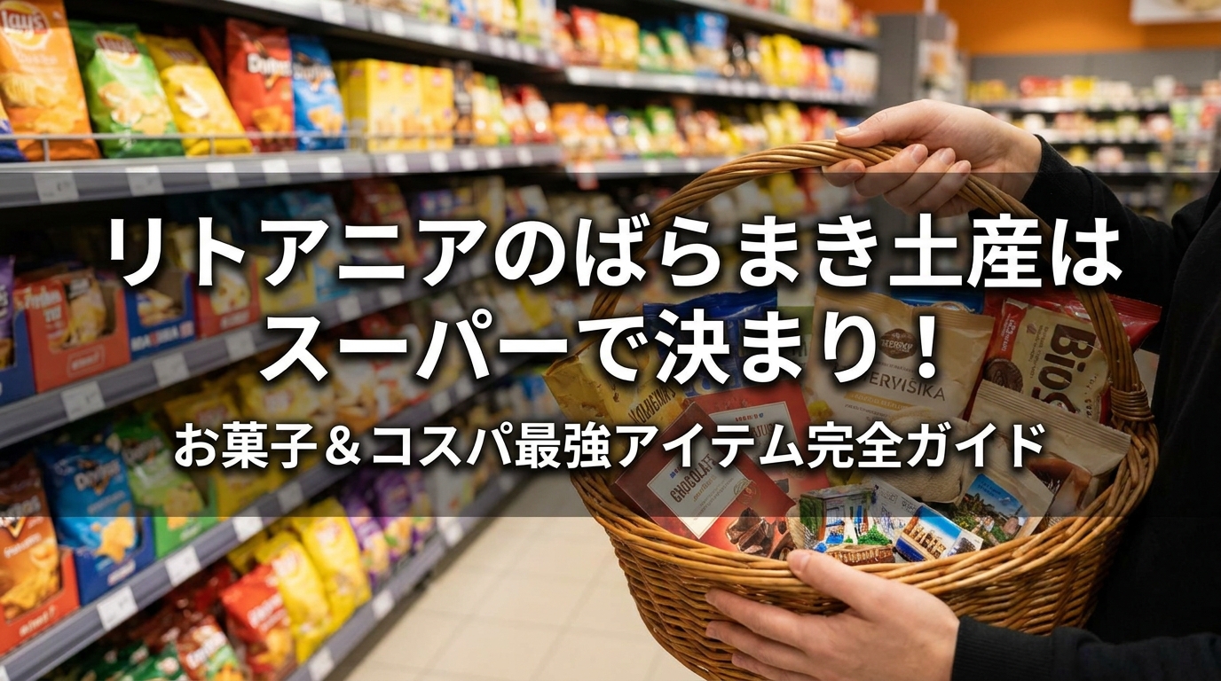 リトアニアのばらまき土産はスーパーで決まり!お菓子&コスパ最強アイテム完全ガイド