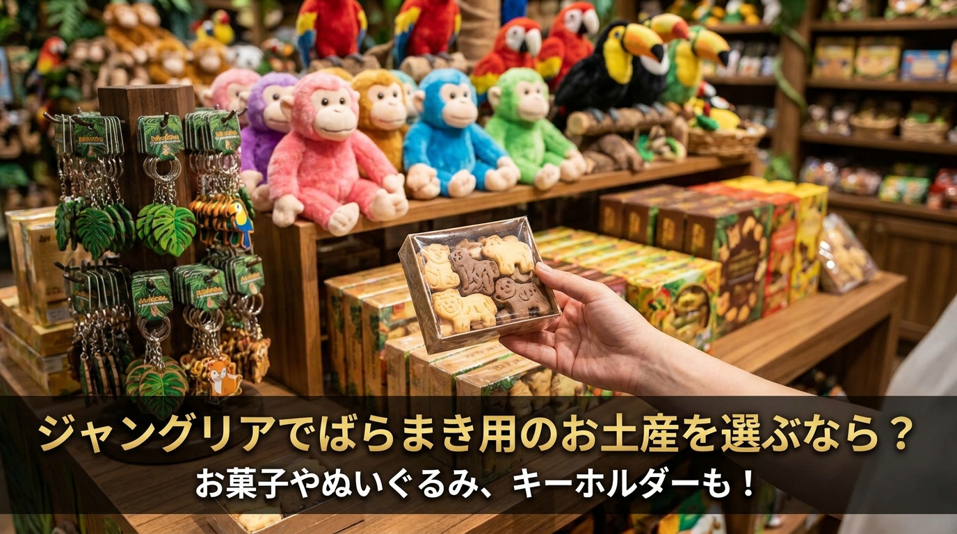 ジャングリアでばらまき用のお土産を選ぶなら?お菓子やぬいぐるみ、キーホルダーも!