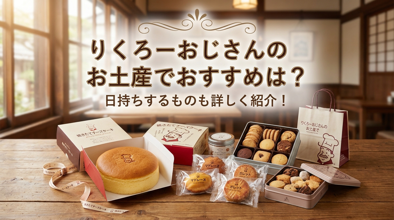 りくろーおじさんのお土産でおすすめは?日持ちするものも詳しく紹介!