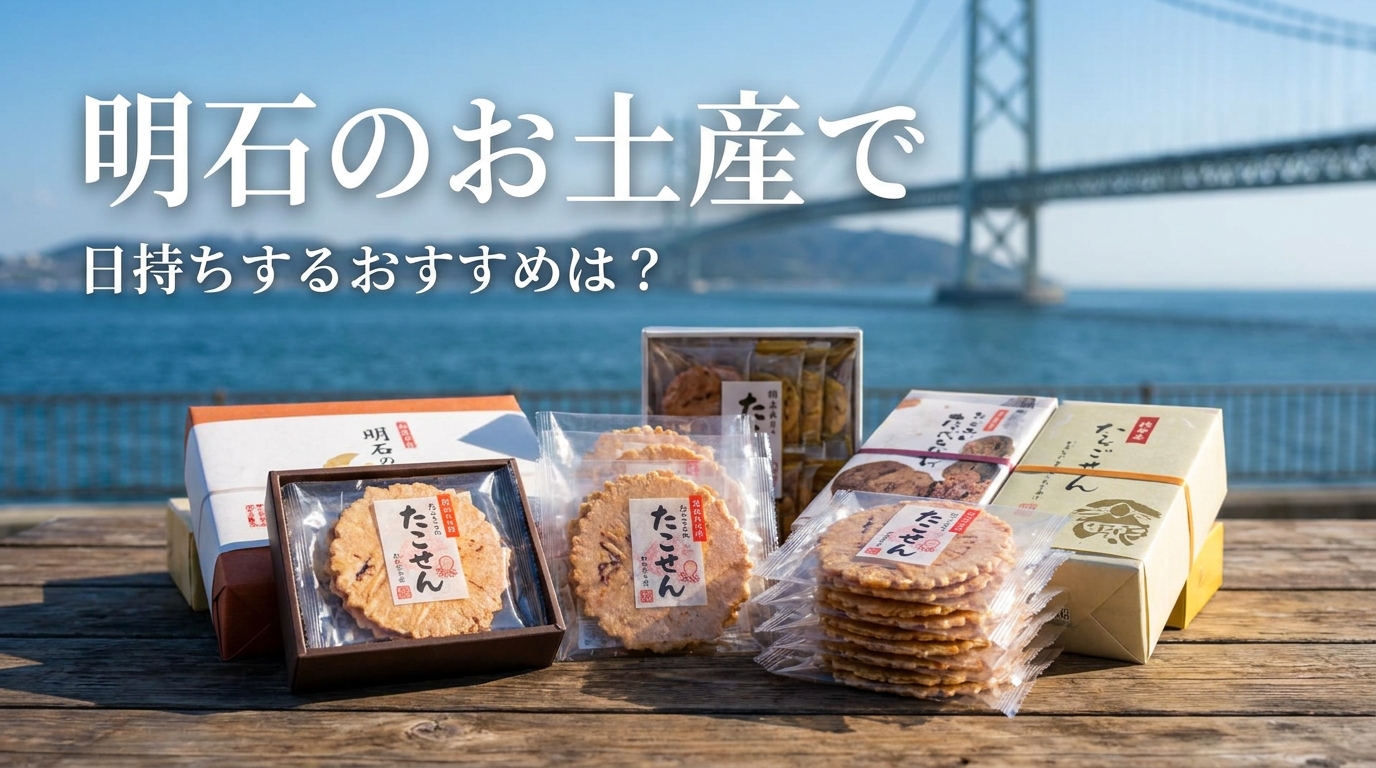 明石のお土産で日持ちするおすすめは?
