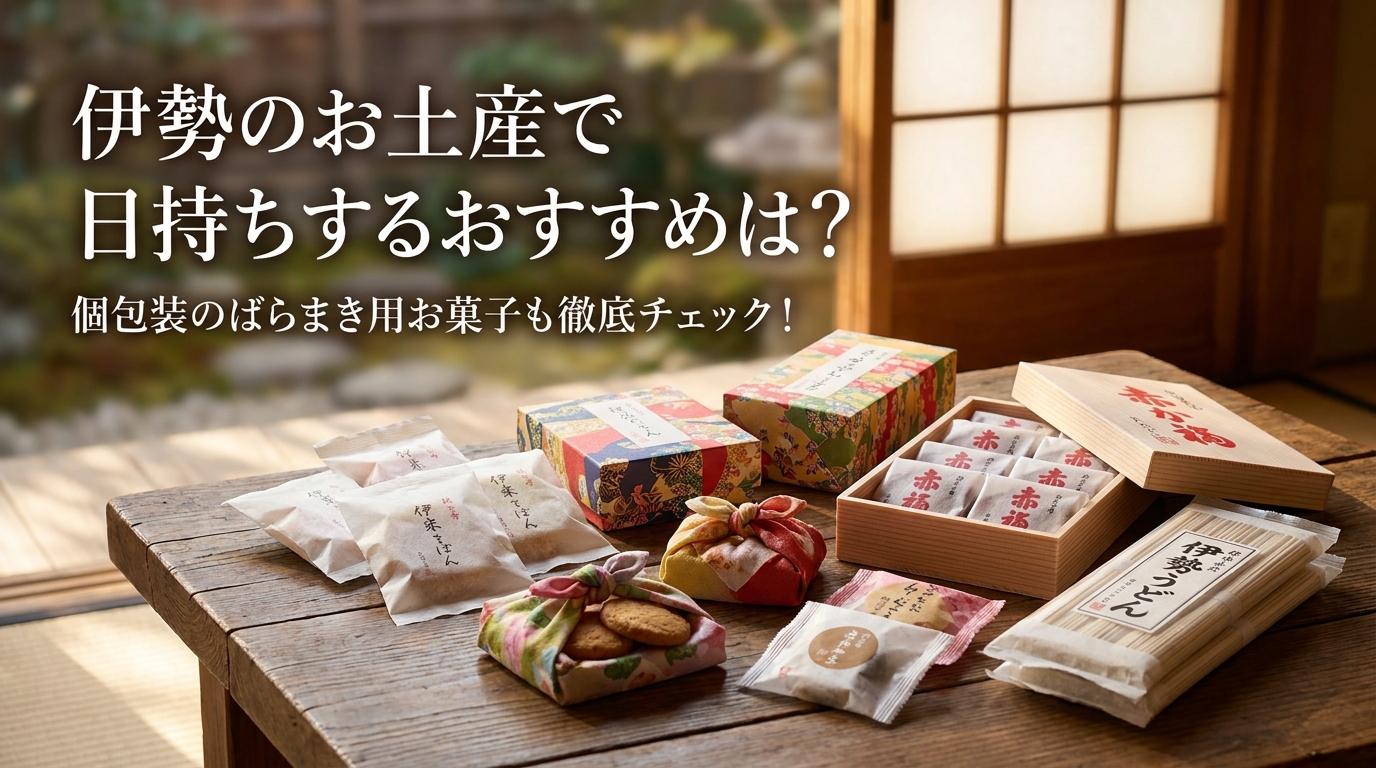 伊勢のお土産で日持ちするおすすめは?個包装のばらまき用お菓子も徹底チェック!