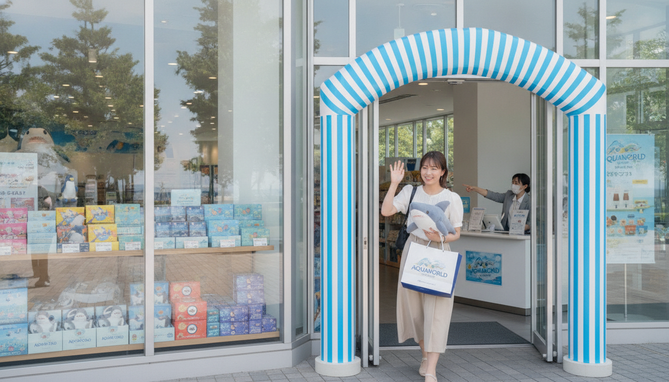 お土産だけでも買えます!入館券は不要なんです